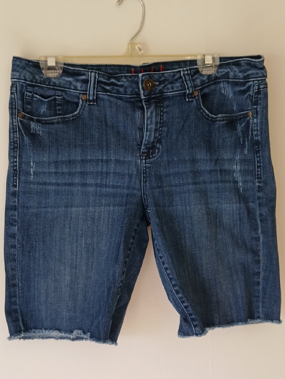 Elle Boyfriend Denim Bermuda Shorts